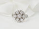 Bague 50 Bague marguerite en or blanc 18k et diamants 58 Facettes 33515