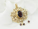Pendentif Pendentif ancien Napoléon III en or jaune, grenat et perles fines 58 Facettes 29387