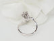 Bague 53.5 Bague vintage en or blanc 18 ct et diamants 58 Facettes 33504