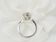 Bague 53.5 Bague vintage en or blanc 18 ct et diamants 58 Facettes 33504