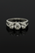 Bague 55 Bague trilogy en or blanc avec diamants 58 Facettes