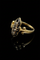 Bague 62 Bague victorienne en or jaune 14K, émail noir et diamants 58 Facettes