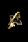 Bague 62 Bague victorienne en or jaune 14K, émail noir et diamants 58 Facettes