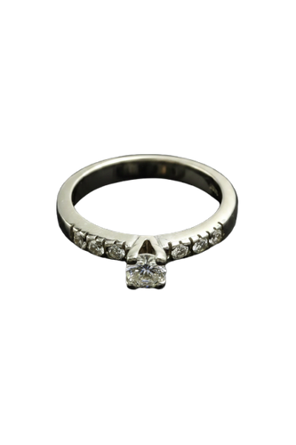White gold and diamond ring by Biandrate Gioielli