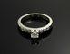 Bague 54 Biandrate Gioielli - Bague en or blanc 18 carats et diamants 58 Facettes