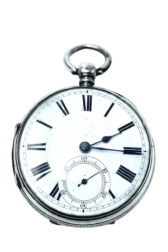 Montre Orologio de poche anglais en argent 58 Facettes