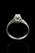 Bague 58 Bague solitaire en or 18K avec diamant taille brillant 0,17 ct 58 Facettes