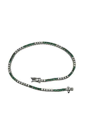 Bracelet Bracelet tennis - Diamants et tsavorites 58 Facettes