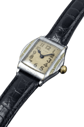 Montre Elgin Spartan (1913) - Montre en nickel plaqué chrome 58 Facettes