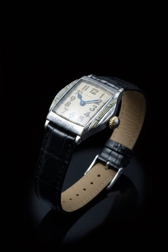 Montre Elgin Spartan (1913) - Montre en nickel plaqué chrome 58 Facettes