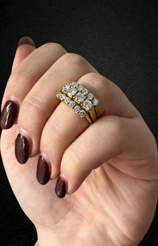 Bague 51 Bague fascione - Bague en or jaune 18K et diamants 58 Facettes