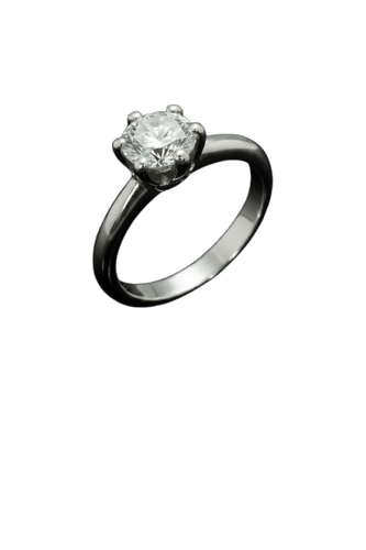 Bague Solitario - Bague en or blanc diamant 0,80 ct 58 Facettes