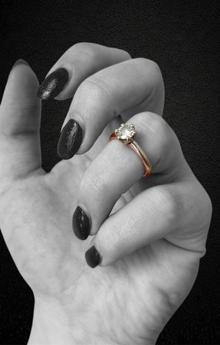 Bague Solitario - Bague en or blanc diamant 0,80 ct 58 Facettes