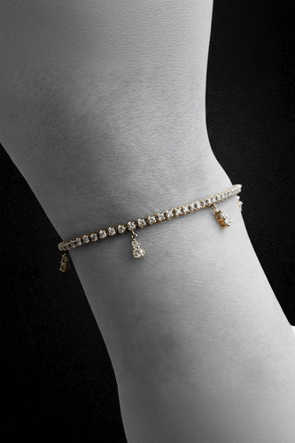 Bracelet Bracelet tennis en or blanc avec diamants 58 Facettes