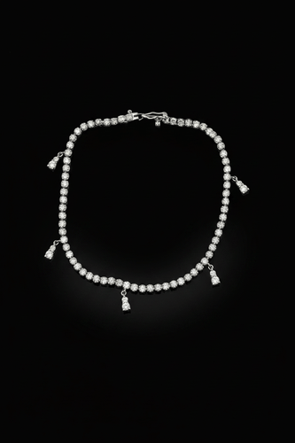 Bracelet Bracelet tennis en or blanc avec diamants 58 Facettes