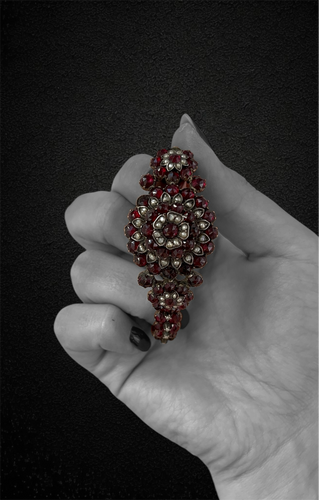 Bracelet Bracciale austro-ungarico con granati piropo 58 Facettes