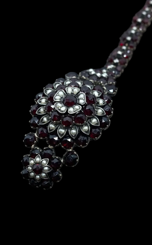 Bracelet Bracciale austro-ungarico con granati piropo 58 Facettes