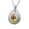 Collier Collier - Pendentif en topazes et diamants 58 Facettes