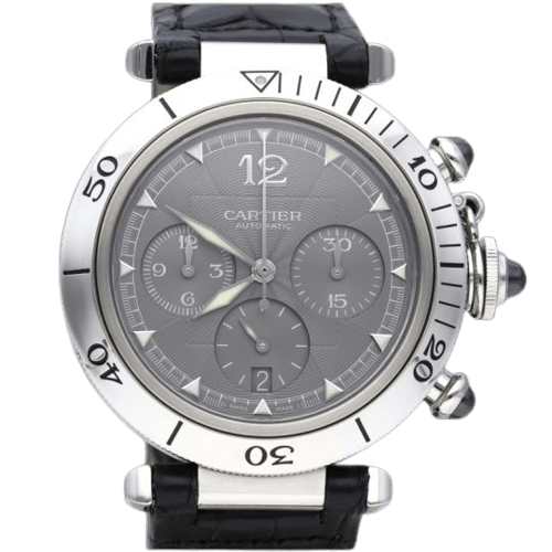Montre Cartier Pasha - Montre chronographe en acier 58 Facettes MT47175