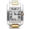 Montre Cartier Tank Anglaise - Montre en or jaune et acier 58 Facettes MT47190