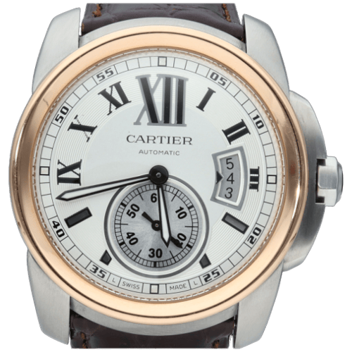 Montre Cartier Calibre - Montre en or jaune et acier 58 Facettes MT47204