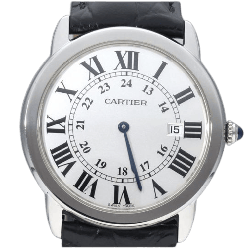Montre Cartier Ronde Solo - Montre en acier 58 Facettes MT47195