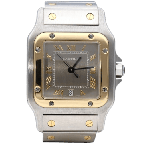 Montre Cartier Santos Galbée - Montre en or jaune et acier 58 Facettes MT47168