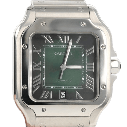 Montre Cartier Santos - Montre automatique en acier 58 Facettes MT47330