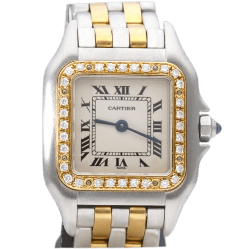 Cartier Panthère - Pánské náramkové hodinky ze žlutého zlata a oceli 