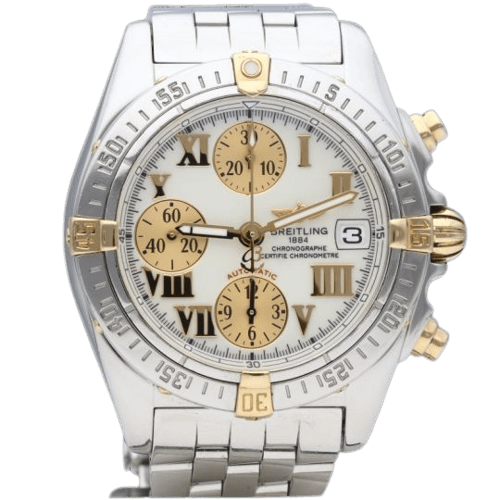 Breitling Chronomat - Ceas Cockpit Chronograph din aur galben și oțel 