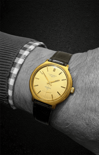 Montre Longines Admiral HF - Montre à remontage manuel 36 mm 58 Facettes