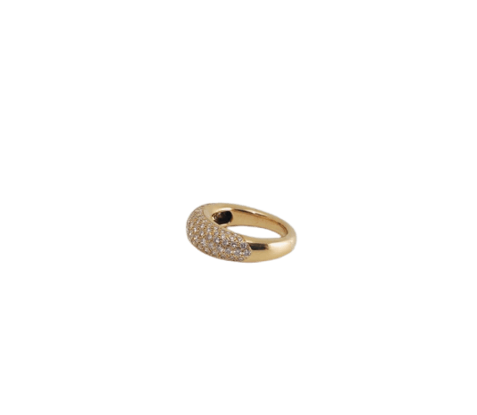 Bague 52 Chaumet - Alliance pavée en or jaune 18K et diamants 58 Facettes LP1930/PNNB