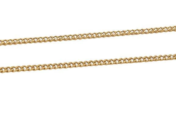 Chaîne maille forçat en or jaune 58 Facettes CHA 001