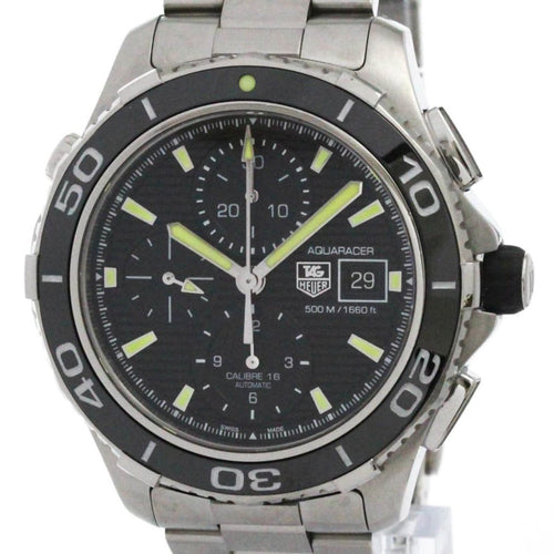 Montre Tag Heuer Aquaracer - Montre chronographe automatique en acier 58 Facettes a5ijlbpgd0