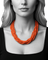 Collier Collier multifils en corail avec fermoir en or jaune 58 Facettes