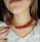 Collier Collana en corail multifilaire 58 Facettes