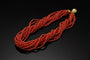 Collier Collana en corail multifilaire 58 Facettes