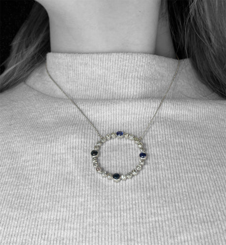 Pendentif Pendentif diamants et saphirs, années 40 58 Facettes
