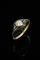 Bague 52 Bague Jugendstil - Bague en or jaune avec diamant 0,20 ct 58 Facettes