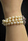 Bracelet Roberto Borghesi - Bracelet trois rangs de perles en or blanc 18 k et rubis 58 Facettes