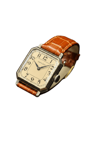 Montre Hamilton Square - Montre 1926 en or blanc 14K 58 Facettes