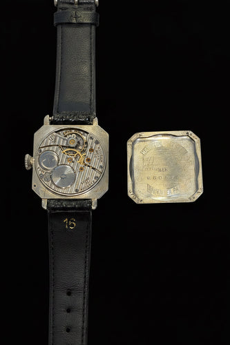 Montre Hamilton Square - Montre 1926 en or blanc 14K 58 Facettes