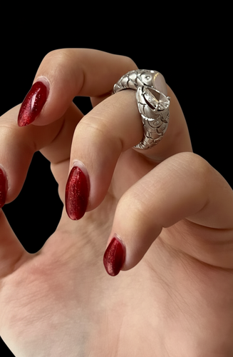 Bague 53 Bague serpent - Or blanc 18 carats et diamants 58 Facettes