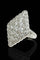 Bague Anello romboïdal aux diamants en or blanc 58 Facettes