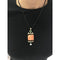 Pendentif Pendentif - Coral, onyx et diamants en or rose 58 Facettes c34