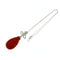 Pendentif Pendentif en or blanc 18k, corail et diamants 58 Facettes C28