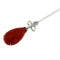 Pendentif Pendentif en or blanc 18k, corail et diamants 58 Facettes C28