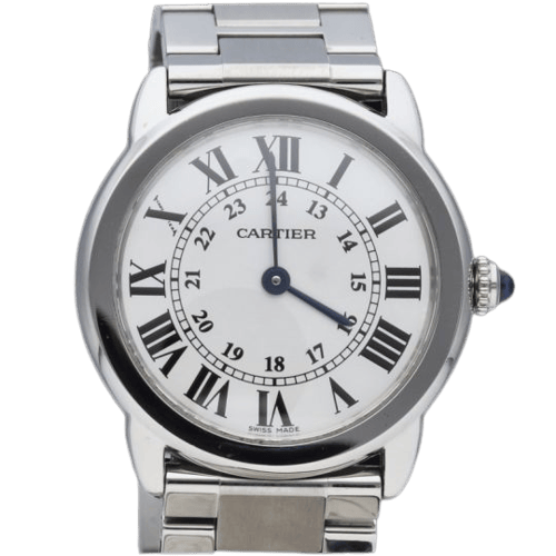 Montre Cartier Ronde Solo - Montre 29 mm en acier 58 Facettes MT47196