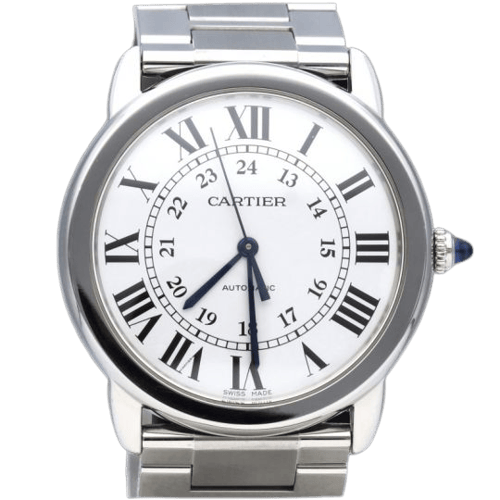 Cartier Ronde Solo - Montre en acier 58 Facettes MT47211