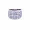 Bague 55 Bague pavée de diamants en or blanc 18k 58 Facettes A46